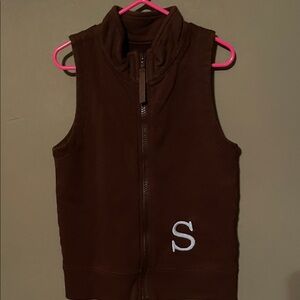 Kelly's Kids Brown Vest with Initial S A3